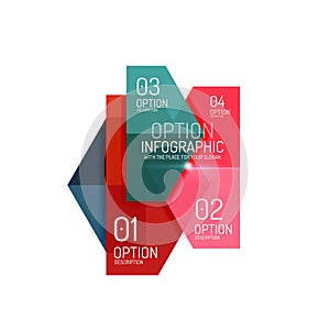 Business infographic design template photo