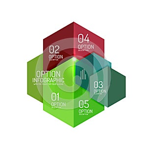 Business infographic design template photo