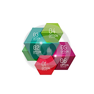 Business infographic design template photo