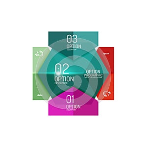 Business infographic design template photo