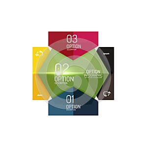 Business infographic design template photo