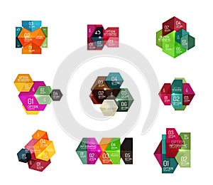 Business infographic design template photo