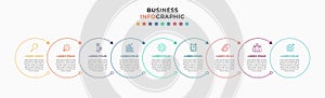 Business Infographic design template Vector with icons and 9 nine options or steps