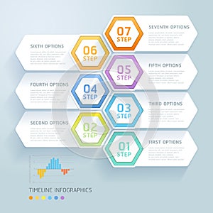 Business infographic elements template. Vector illustrations. Can be used for workflow layout, banner, diagram, we