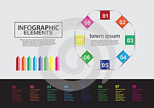 Business infographic elements vector