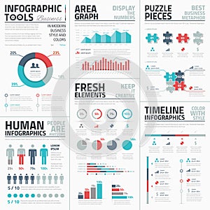Business infographic elements vector illustration