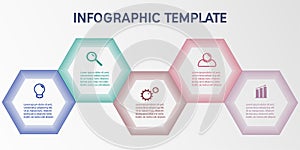 Business infographic template.