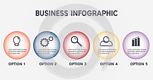 Business infographic template.