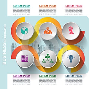 Business infographic template