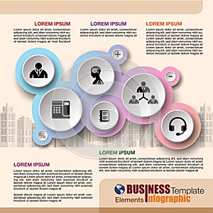 Business infographic template