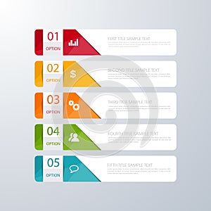 Business infographic template the concept is circle option step with full color icon can be used for diagram infograph chart