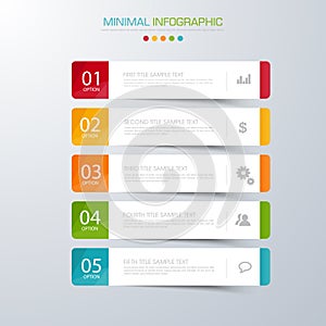 Business infographic template  with icon ,vector design illustration