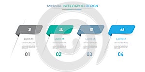 Business infographic template  with icon ,vector design illustration