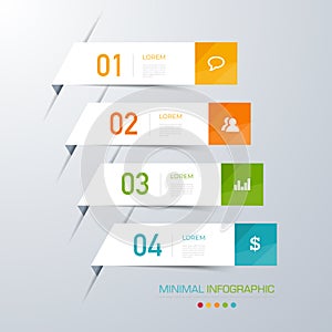 Business infographic template  with icon ,vector design illustration