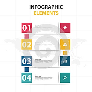 Business Infographic timeline process template, Colorful Banner text box desgin for presentation, presentation for workflow