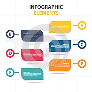 Business Infographic timeline process template, Colorful Banner text box desgin for presentation, presentation for workflow