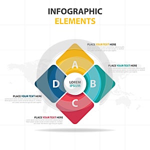 Business Infographic timeline process template, Colorful Banner text box desgin for presentation, presentation for workflow