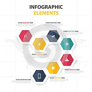 Business Infographic timeline process template, Colorful Banner text box desgin for presentation, presentation for workflow