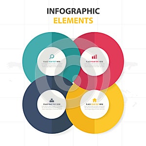 Business Infographic timeline process template, Colorful Banner text box desgin for presentation, presentation for workflow