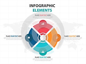 Business Infographic timeline process template, Colorful Banner text box desgin for presentation, presentation for workflow