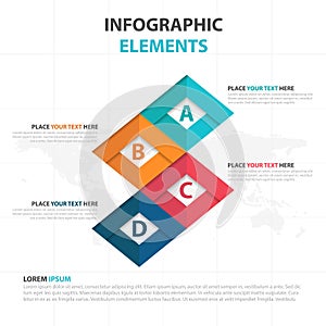 Business Infographic timeline process template, Colorful Banner text box desgin for presentation, presentation for workflow