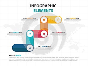 Business Infographic timeline process template, Colorful Banner text box design for presentation, presentation for workflow