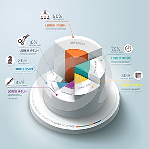 Il negozio infografica cerchio 