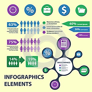 Business Infographics circle origami style. can be used for workflow layout, banner, diagram, number options, step up options web