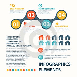 Business Infographics circle origami style. can be used for workflow layout, banner, diagram, number options, step up options web