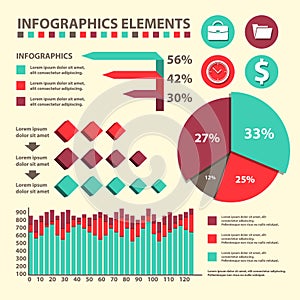 Business Infographics circle origami style. can be used for workflow layout, banner, diagram, number options, step up options web