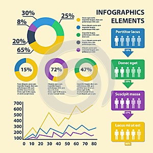 Business Infographics circle origami style. can be used for workflow layout, banner, diagram, number options, step up options web