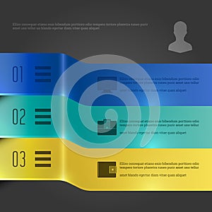 Business Infographics Design Template. Vector Elements. 3D Banners Diagram Illustration. EPS10