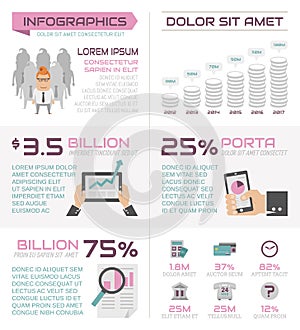 Business infographics elements