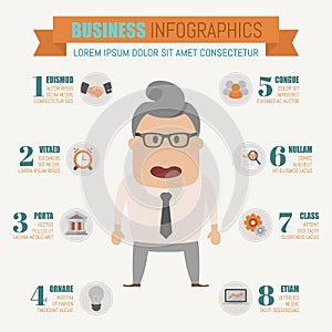 Business infographics elements