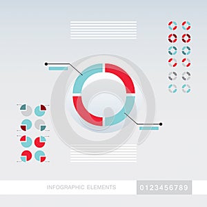 Business infographics elements template.