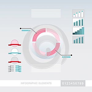 Business infographics elements template.