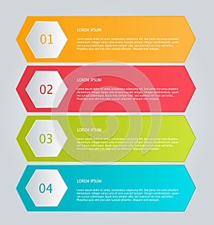 Business infographics tabs template