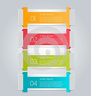 Business infographics tabs template