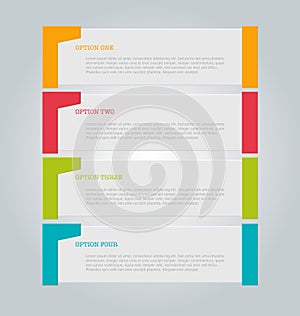 Business infographics tabs template