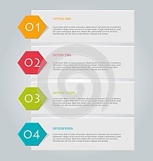 Business infographics tabs template