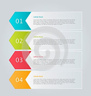 Business infographics tabs template