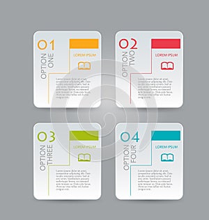 Business infographics tabs template