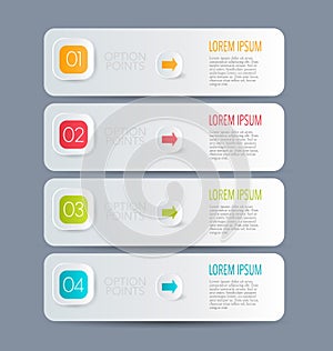 Business infographics tabs template