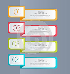 Business infographics tabs template