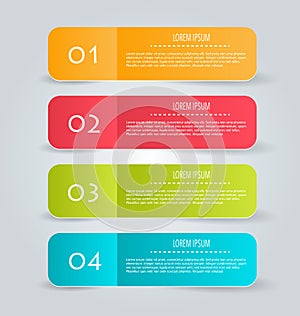 Business infographics tabs template
