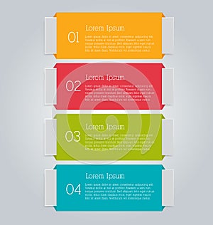 Business infographics tabs template