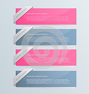 Business infographics tabs template for presentation, education, web design, banner, brochure, flyer.