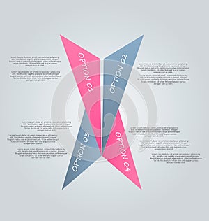 Business infographics tabs template for presentation, education, web design, banner, brochure, flyer.