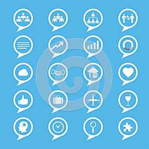 Business innovation concepts icons set