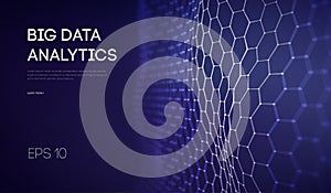 Big Data. Business inteligence technology background. Binary code algorithms deep learning virtual reality analysis